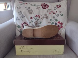 Zapatos niña piel comunión blancos