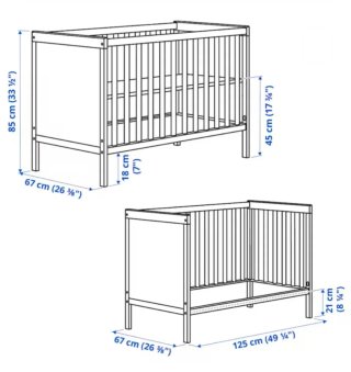 Cuna Sundvik Ikea Blanca