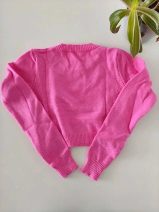 Jersey Crop Top Rosa Shein Talla XS