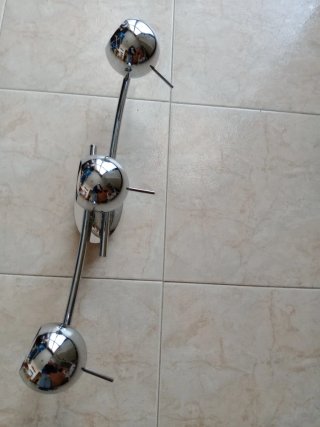 Lampadario moderno 3 luci argento