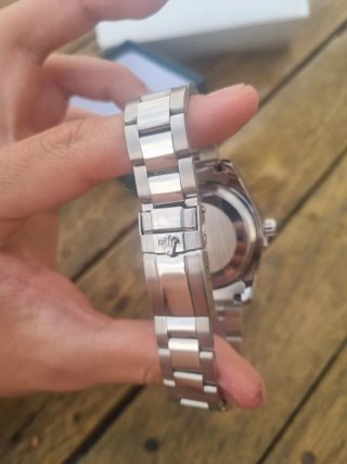Reloj Esfera Negra Plata