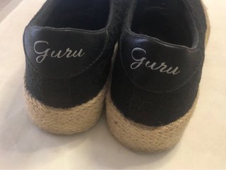 Scarpe Guru donna Tg 39 nere con suola espadrillas