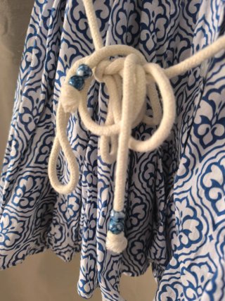 Vestido Zara Estampado Azul Talla XXL
