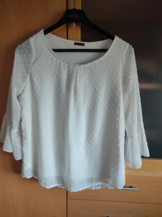 Lote 2 blusas románticas blancas