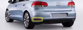 Reflector Parachoques IZQ Trasero Golf 2009-2013.