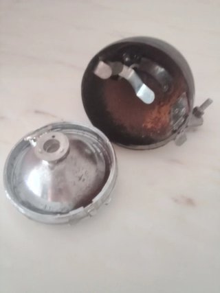 Faro Bicicletta Vintage Cromato