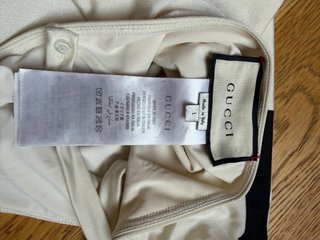 Bañador Gucci Beige cruzado por detras ,