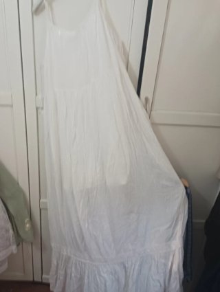 Vestido blanco bambula