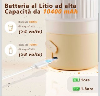 Scaldabiberon Portatile Senza Fili