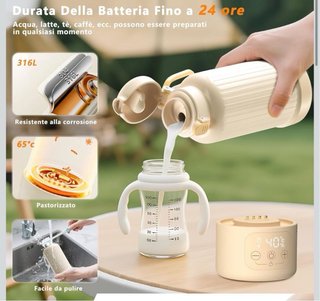 Scaldabiberon Portatile Senza Fili
