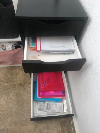Cajonera IKEA ALEX Negra