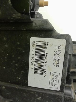 Faro derecho 921021h000 kia pro ceed (ed) 20825201