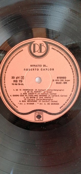 Vinile LP 33 Giri Roberto Carlos - Ritratto Di...