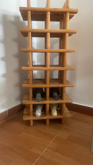 Botellero de madera