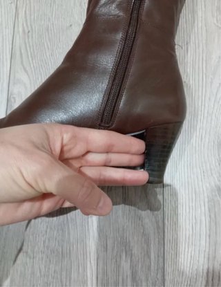 Stivali alti in pelle marrone Taglia 38