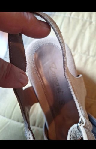 Sandali donna con fasce colorate taglie comode