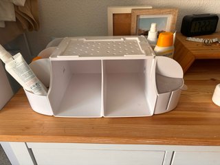 Organizador de pañales blanco