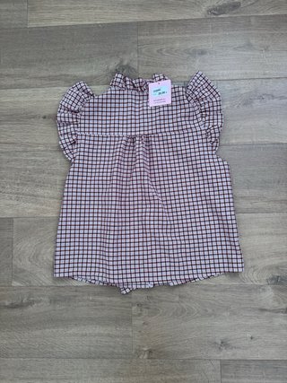 Conjunto Boho Blusa y Falda Cuadros