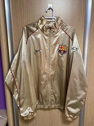 Chaqueta FC Barcelona Dorada Nike