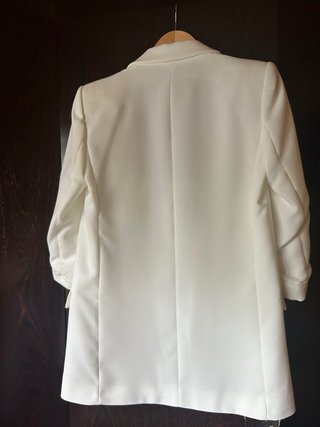 Blazer ZARA Blanca manga remangada - SIN ESTRENAR