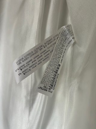 Blazer ZARA Blanca manga remangada - SIN ESTRENAR