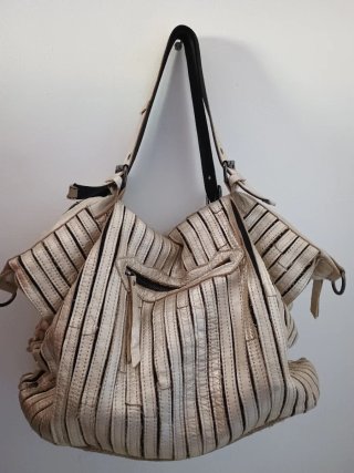 Bolso DMR Cuero Beige/dorado claro