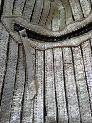 Bolso DMR Cuero Beige/dorado claro