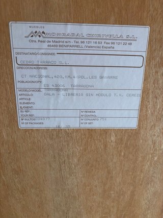 Mobile in legno massello con vetrine Ciliegio