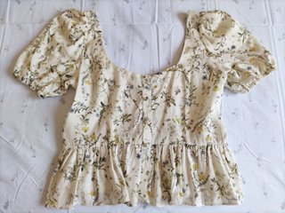 Blusa Naf Naf floral boho Talla S