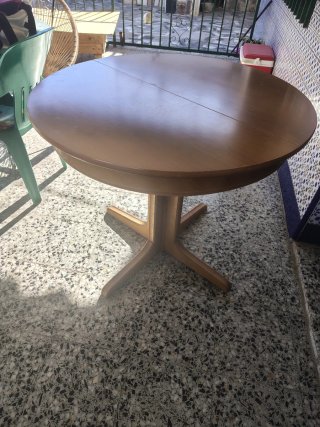 Mesa camilla redonda extensible