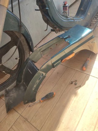 Horquilla Derbi Variant + Guardabarros