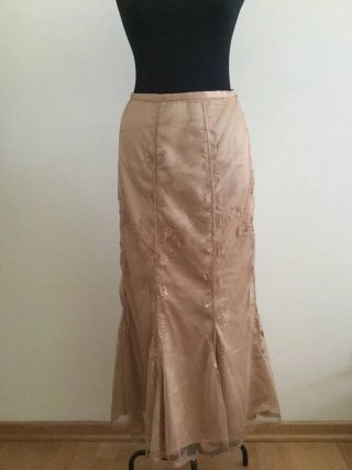 Elegante falda Max Mara Beige Larga