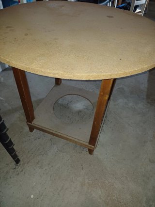 Mesa camilla redonda madera