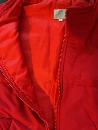 Chaleco acolchado rojo
