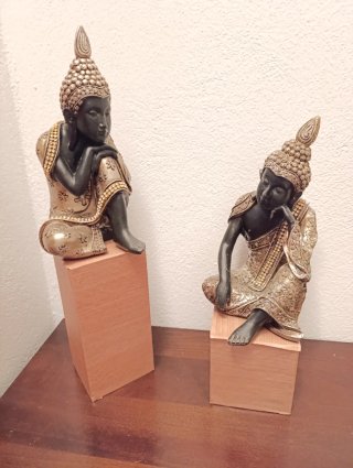 Statue di Buddha seduti (2 unità)