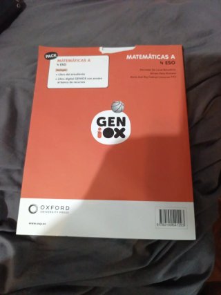 Matemáticas A 4 ESO : Geniox