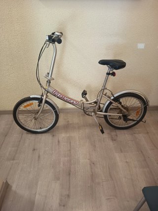 Bicicleta Plegable Boomerang Plata
