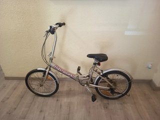 Bicicleta Plegable Boomerang Plata