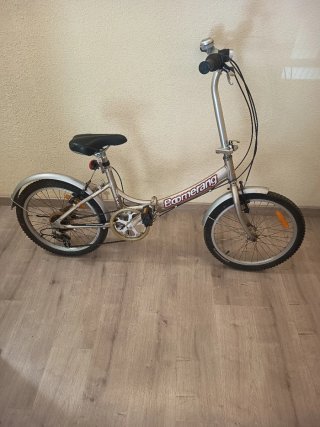 Bicicleta Plegable Boomerang Plata