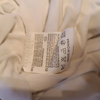 Canotta donna bianca e nera, taglia S/M, viscosa