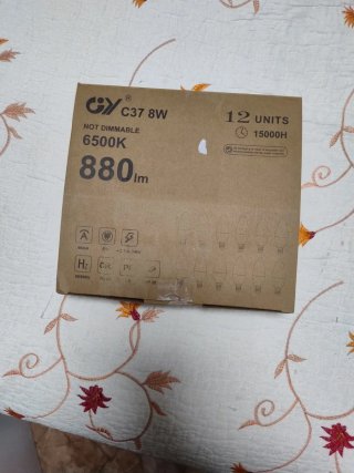12 Bombillas LED Vela E14