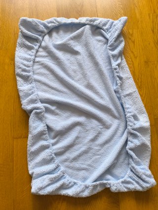 Saco capazo punto + funda cambiador azul
