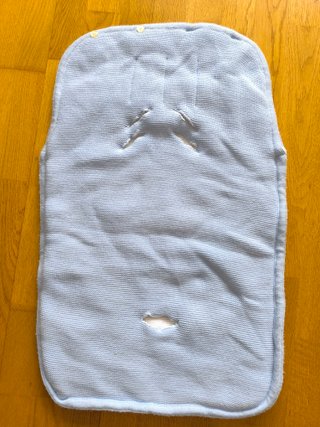 Saco capazo punto + funda cambiador azul