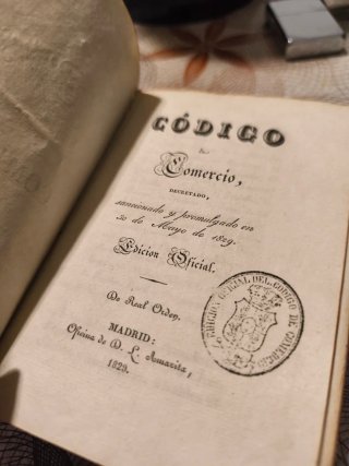 Libro antiguo tapa dura S. XIX