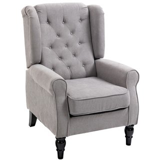 Ohrensessel Sessel mit Tufting, hoher Rückenlehne,