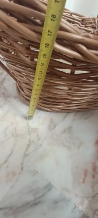 Cesta mimbre decorativa