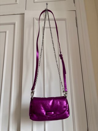 Bolso fiesta morado Zara