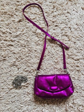 Bolso fiesta morado Zara