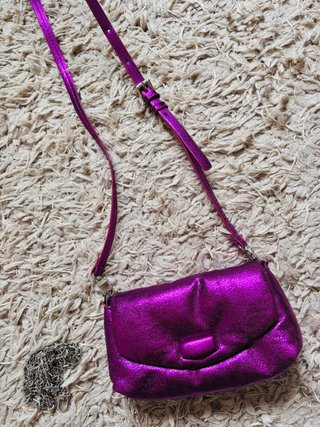 Bolso fiesta morado Zara