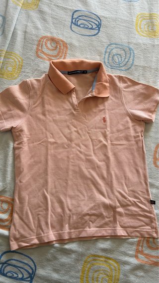 Polo Ralph Lauren Rayas Mujer - Talla M - Naranja